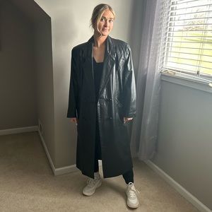 Long Leather Coat
